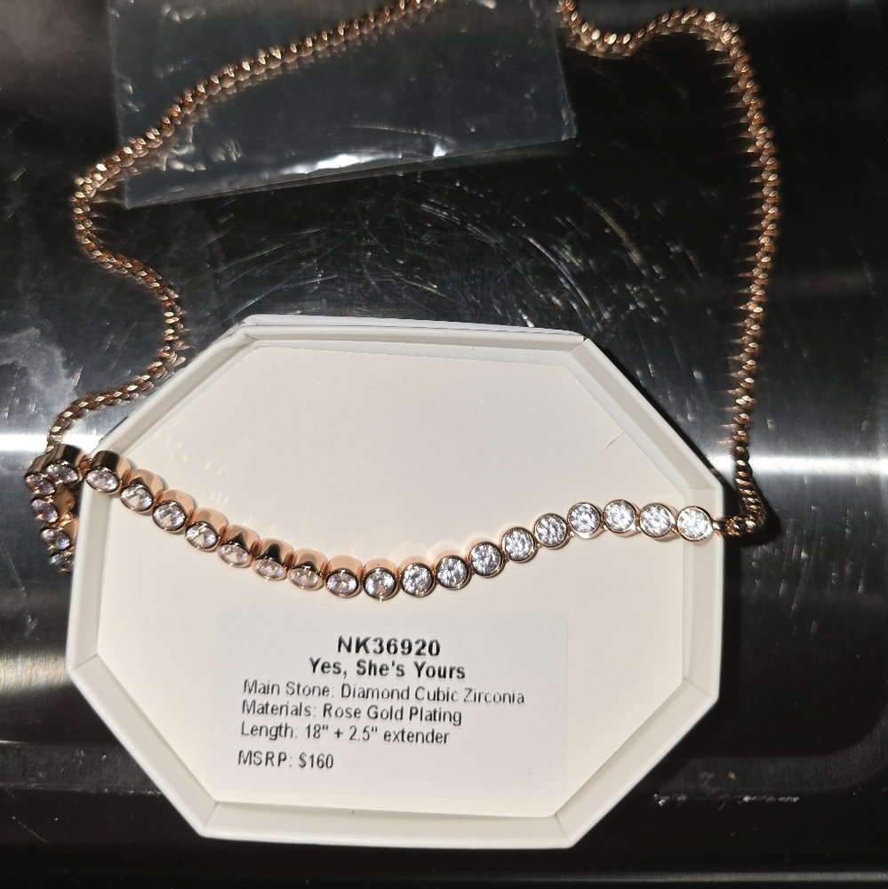 Yes, She's Yours Rose Gold Necklace April 2025